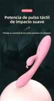 Vibrador de Doble Cabeza de Silicona Líquida Multifrecuencia Masaje Eléctrico para Masturbación Femenina Productos Sexuales para Adultos - details 2