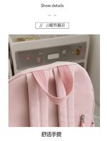 Mochilas simples y versátilesMochila para estudiantes de secundaria Mochila para estudiantes universitarios de gran capacidad Mochila de color sólido de estilo coreano - details 38
