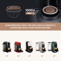 Tapa reutilizable de 2 piezas para Nespresso Vertuo y VertuoLine, cápsulas rellenables y compatibles de silicona - details 6