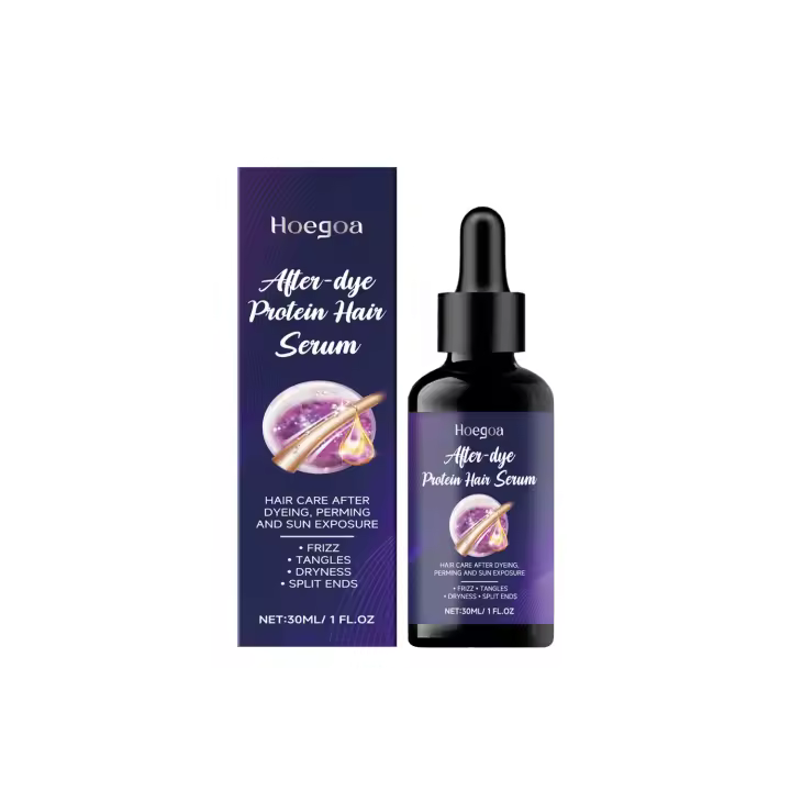 La solución de queratina HOEGOA repara la esencia seca dañada, el cabello encrespado, suave e hidratante. - 1