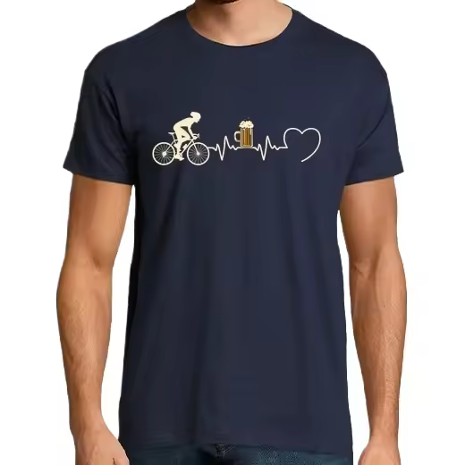 bicicleta cerveza hombre humor ciclista Camisetas CERVEZA,Pack Regalo Camiseta Personalizada - 1
