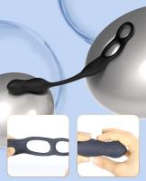 Vibrador Anal telescópico para hombres, con Control remoto juguete sexual, masajeador de próstata, anillo de pene retardante de eyaculación, perineo, tapón Anal, 18 - details 7