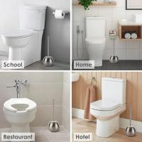 Cepillo De Inodoro Y Soporte De Acero Inoxidable 304 Set Para Baño Ergonómico Y Ecológico Herramienta De Limpieza Para El Hogar - details 4