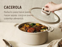 Juego de Sartenes de Cocina Antiadherentes, Batería de Cocina con Tapas, Espátula, Pinzas, Libre de PFOA-11Piezas - details 4