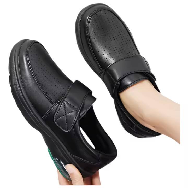 Zapatos de enfermería para mujer, calzado ligero y cómodo para enfermera, mocasines de trabajo impermeables para restaurante - 1
