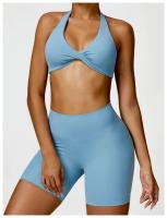Mujeres Sexy belleza espalda gimnasio correr Push Up Yoga deportes sujetadores transpirable envuelto Yoga deportes sujetadores copa triangular ropa interior femenina - details 6