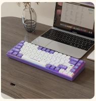 Heijue AK680 teclado mecánico juego teclado intercambiable en caliente con cable eje de té inalámbrico de doble modo eje rojo 68 teclas - details 16