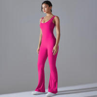 2025 Nueva Belleza ck Ropa de Entrenamiento Deportivo de Elevación de Melacotton de Una Pieza Pantalones Acampanados Yoga - details 13