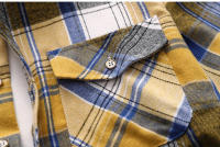 Camisa de Verano de Doble Bolsillo a Rayas Talla Grande Estilo Casual de Negocios para Hombres - details 5