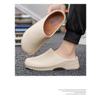 Zapatillas de verano para hombre, zapatos de cocina antideslizantes y resistentes al aceite - details 12