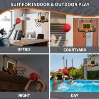 Mini Canasta de Baloncesto para Niños Tableros de Baloncesto con 3 Pelotas, Bomba, Iluminación, Puntuación Automática - details 11