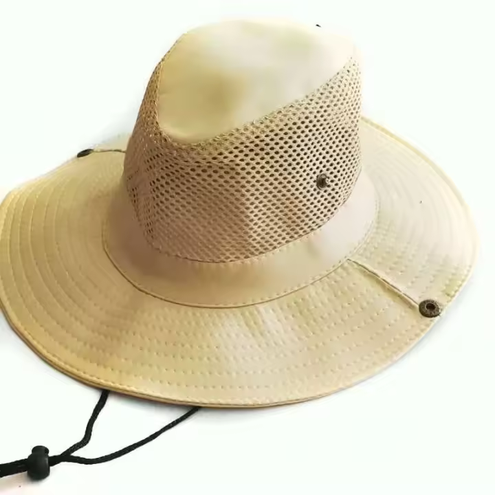 Sombrero de pescador de pesca de malla de verano al aire libre transpirable Casual fresco montañismo sol (7 colores) - 1