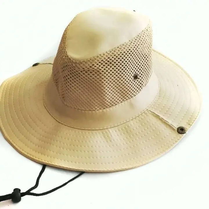 Sombrero de pescador de pesca de malla de verano al aire libre transpirable Casual fresco montañismo sol (7 colores) - 1