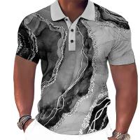 Camiseta Polo para Hombre con Estampado 3D Ropa de Moda de Gran Tamaño con Manga Corta para el Verano - details 0