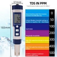 Medidor de temperatura de salinidad EC TDS 5 en 1, medidor de pH, probador de calidad del agua para alimentos, bebidas, contenido de sal, agua de mar para acuario, ATC - details 4