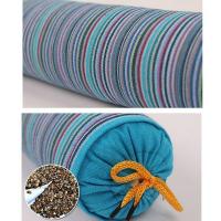 Almohada Cervical de Yoga a rayas, cojín de alforfón de tela gruesa vieja, almohada de palo para el cuidado de la salud, almohada Cervical de fisioterapia para el cuello - details 3