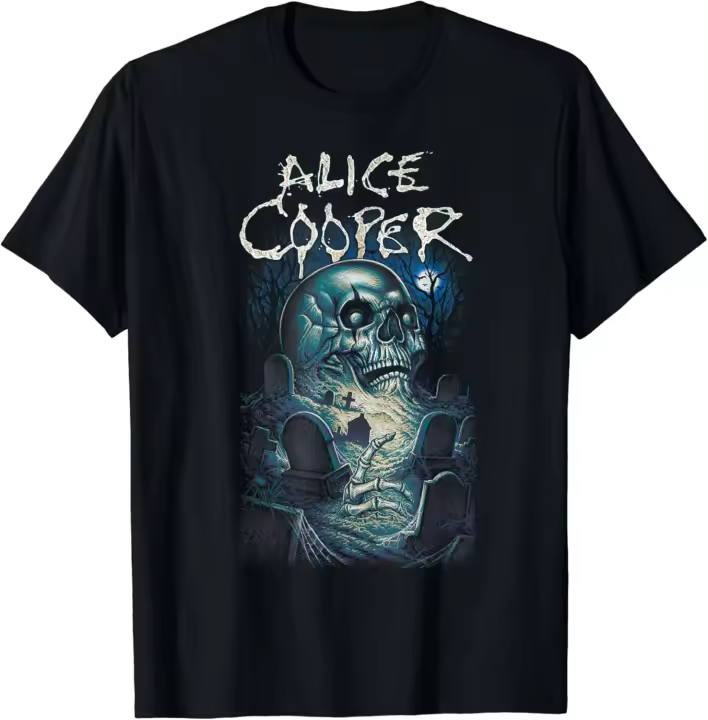 Camiseta de Graveyard de Alice Cooper Moda para Hombres Camisetas - 1