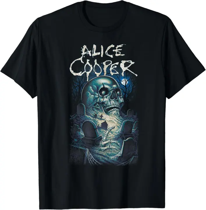 Camiseta de Graveyard de Alice Cooper Moda para Hombres Camisetas - 1