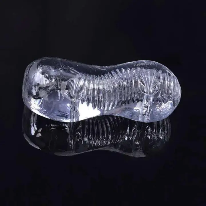 Juguete sexual vaginal transparente de 13cm para hombres 18 Plus masturbador masculino vagina realista ejercitador de agrandamiento de vagina Real erótico - 1