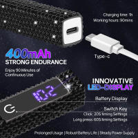 Secador de uñas portátil, lámpara de manicura de mano de secado rápido con diamantes, recargable por USB, UV LED hine - details 6