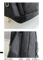 Bolsa de montañismo Gimnasio informal, zapatos independientes Bolsillo al aire libre, mochila escolar para estudiantes universitarios, bolsas ligeras y portátiles para computadora portátil - details 16
