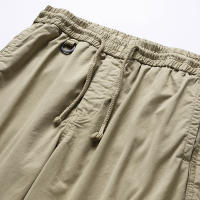 Pantalones Cargo cómodos informales para hombre, pantalones para correr de senderismo lisos y versátiles para otoño e invierno, nuevos pantalones deportivos elásticos con múltiples bolsillos para hombre - details 9