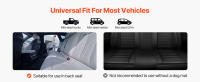 SucceBuy Dog Car Barrier - Divisor de automóvil de 50" de ancho para instalación en asientos delanteros. Barrera para mascotas de vehículos con malla transparente, universal - Apta para sedanes mediano, camiones y SUVs - Negro - details 1