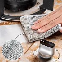 Pañuelos de Limpieza Mágicos Doble Cara Cuerda de Acero Inoxidable Engrosada 12/1pcs - details 3