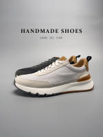 Zapatos hechos a mano de cuero genuino de moda auténtica de cuero de vaca transpirable zapatos de hombre - details 23