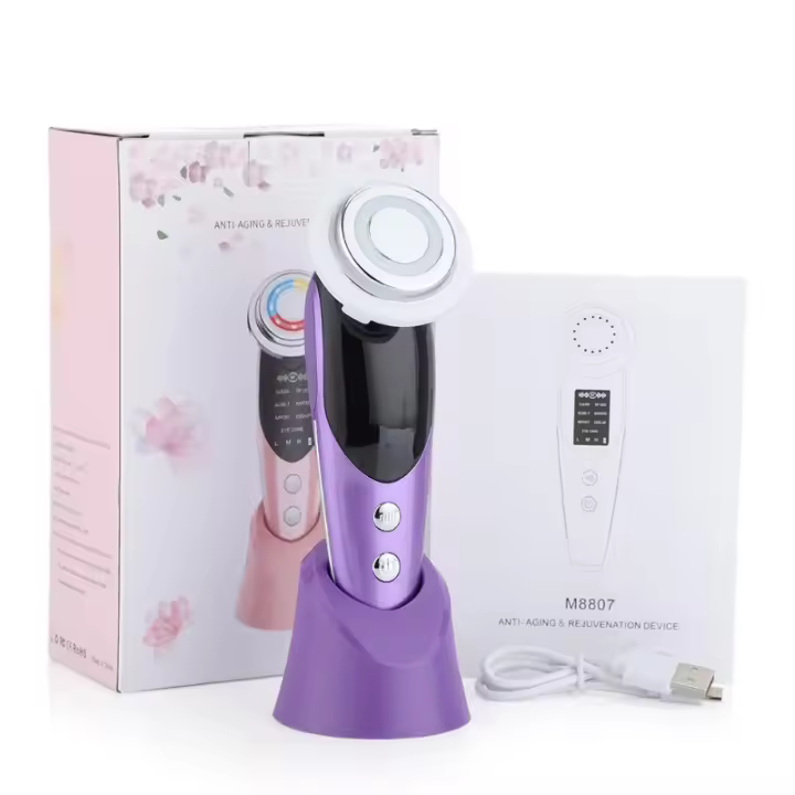 Dispositivo de terapia facial de Luz AN EMS RF 7 en 1 Herramienta de cuidado de la piel para rejuvenecimiento - 1