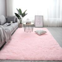 Alfombra de Peluche en 14 Colores Suave y Larga Imitación de Lana Almohadilla para Dormitorio y Sala de Estar Alfombra Blanca para Colchón de Sofá - details 7