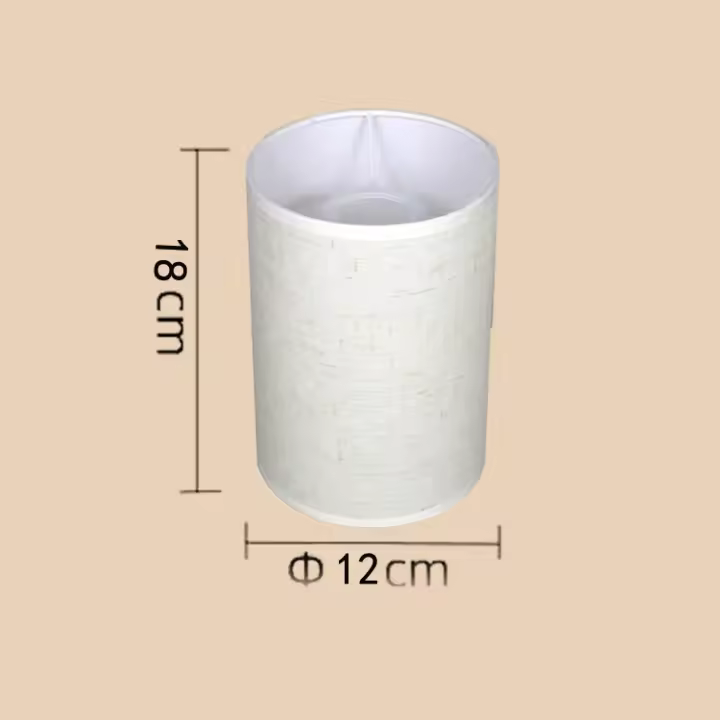 Lámpara de Linén de Tubo Recto Ligera, Suave Tela, Ideal para Lámparas de Mesa, Accesorios de Luces de Dormitorio de Hotel - 1