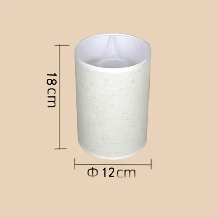 Lámpara de Linén de Tubo Recto Ligera, Suave Tela, Ideal para Lámparas de Mesa, Accesorios de Luces de Dormitorio de Hotel - 1