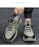 Zapatillas Deportivas Coreanas Transpirables Suela Suave con Cordones Giratorios para Hombre - details 12