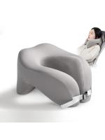 Almohada de Viaje en Forma de U de Espuma de Memoria Pura Soporte Cervical para Dormir en Avión y Oficina - details 0