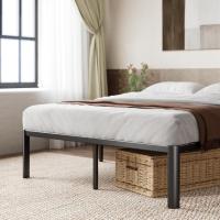 90x190 cm - Altura 41 cm con almacenamiento debajo de la cama - Estructura de cama de plataforma de metal - Negro - details 9