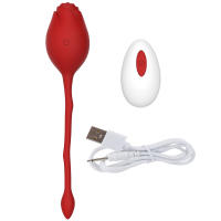 Vibrador de Succión Fuerte Rosas Control Remoto Inalámbrico Juguetes Sexuales para Mujeres Ejercicio de Piso Pelviano Ajuste de Utrina - details 7