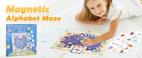 magnetic letter maze