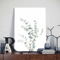 Pintura Nórdica de Arte de Pared en Lienzo JUBEER con Marco Posters de Hojas de Plantas Minimalistas Pictras para Decoración del Hogar - details 4