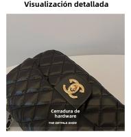 Bolso cuadrado pequeño informal, bolso de mensajero de cadena, nueva moda, bolso de hombro de diamantes. - details 2