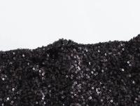 Elegante Falda Mini A-line de Cintura Alta Manga Sin Capas, Cremallera Oculta, Brillo de Lentejuelas Nueva Moda para Mujeres - details 15