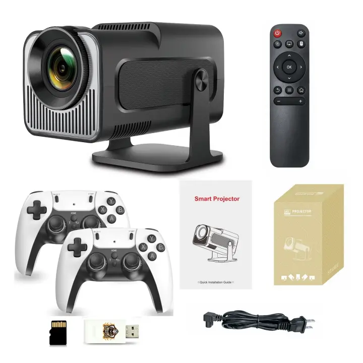 Proyector Inteligente Portátil 4K Alta Brillo, Wifi6, Audio Incorporado Ideal para Juegos y Videos - 1