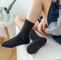 Calcetines de algodón para niños y niñas, medias de colores sólidos y rayas, lote de 6 pares - details 4