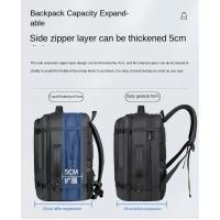 Mochila de viaje USB 40LExpandable, bolsas de transporte aprobadas por vuelo para aviones, mochila duradera resistente al agua de 17 pulgadas para hombres - details 4