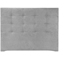 Cabecero tapizado acolchado para dormitorio, modelo Tablet largo en tela antimanchas gris antracita y medidas 151 x 125 cm para camas de 135 o 150 cm. - details 15