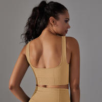 Nessaj-Chaleco de yoga sin costuras, top corto deportivo para fitness, gimnasio, correr, sujetador a prueba de golpes - details 30