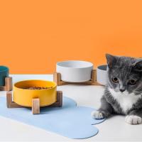 Bol para Mascotas de Cerámica con Soporte de Madera Alimentador y Regador para Perros y Gatos - details 3