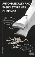 Vancostar-cortaúñas de acero inoxidable, cortador de borde curvo afilado Premium, recortador para dedos de los pies, antisalpicaduras, cuidado de uñas en el hogar - details 6