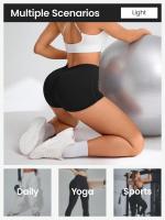 Pantalones cortos de entrenamiento para mujer, pantalones cortos sin costuras para gimnasio, Yoga, correr, deporte, ejercicio activo, pantalones cortos de Fitness - details 5