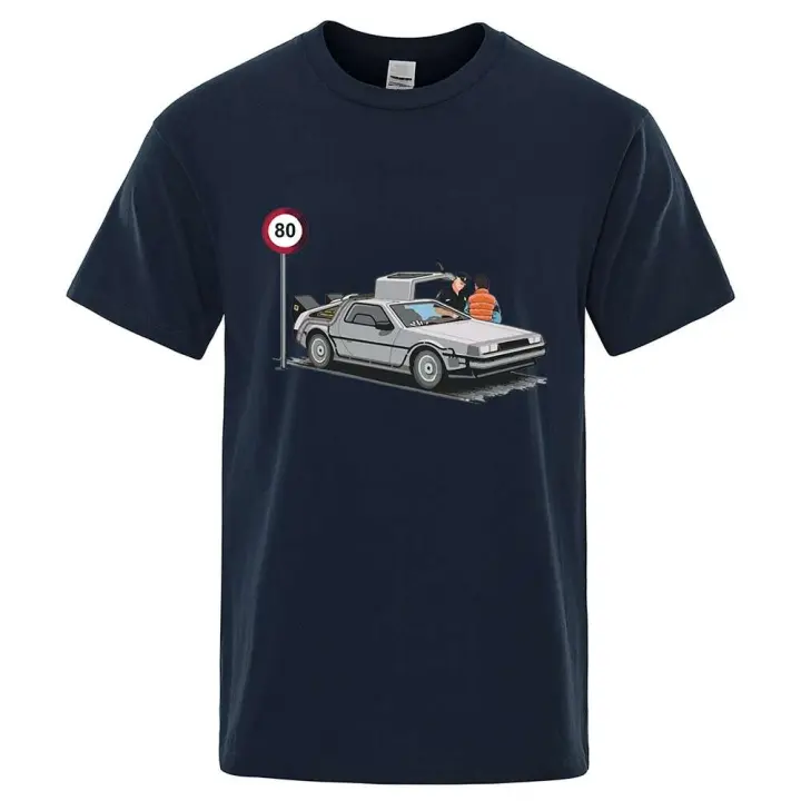 Camiseta de algodón para hombre, holgada, informal, transpirable, sudor, cuello redondo - 1